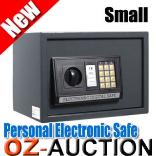 Small Personal Electronic Security Safe Box w Code Key
