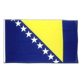 Flagge, bosnische Fahne 60 x 90 cm, MaxFlags® Garten