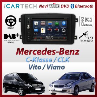 Mercedes C Klasse W203 Radio Navi GPS DVD W209 W163 Vito W639 Viano
