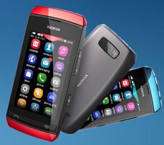 Nokia Asha 305 Smartphone 3 Zoll dunkelgrau Elektronik
