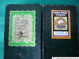 alte OVP für Puma Messer 3587 K   Originalkarton Karton für