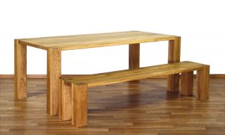 Design Massiv Holz Esstisch Tisch Eiche RUBEN 200x100cm