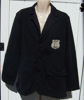 Ralph Lauren mens Rugby blazer cardigan xl $178 black