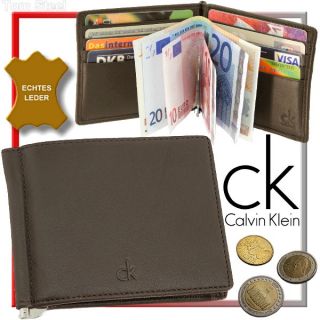 Calvin Klein Geldclip Geldbörse Geldklammer Münzfach ck