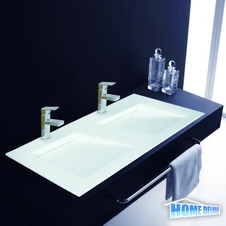 HOME DELUXE Design Doppel Waschbecken Waschschale Handwaschbecken