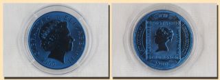 Pfund Titan Münze Blaue Mauritius Gibraltar 2000