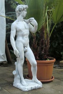SR178 Gartenfigur David 120cm 65kg Skulptur Steinfigur Figur