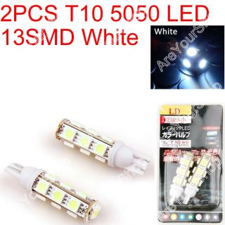 Car LED T10 194 W5W 5050 Wedge Light Bulb Lamp 13SMD White