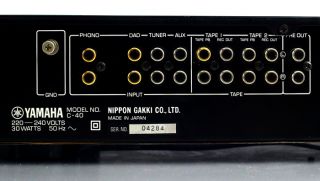 Yamaha C 40 Natural Sound Stereo Control Amplifier HiFi Vorverstärker