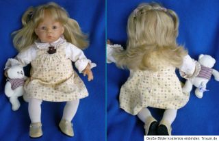 blonde Zapf Colette Puppe Emilia 45cm aus 2002 Spielpuppe Sammlerpuppe