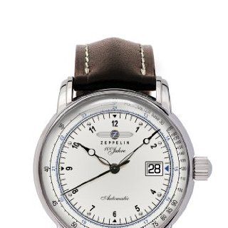 Zeppelin Watches Herren Armbanduhr XL Analog Automatik Leder 76641S