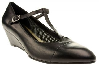   Damen Schuhe Keilpumps Wedged Ballerinas   Black 3513 201