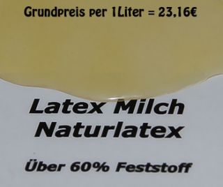 Flüssiglatex 250ml Semi Transparent  Ammoniakfrei  1L23,16