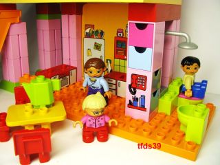 Lego Duplo Ville Puppenhaus pink/bunt Haus Einrichtung & Familie