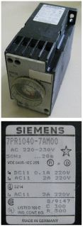 Siemens Zeitrelais 7PR1040 7AM00