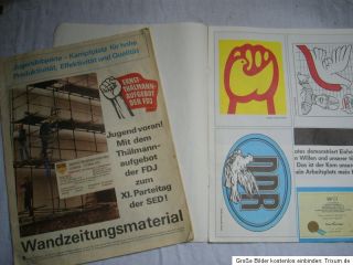 Material für die Wandzeitung , DDR