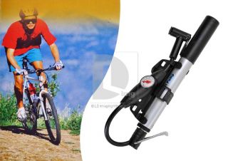 Portable Mini Mountain skidproof Bike Bicycle Tire Inflator Barometer