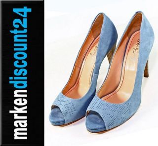 Miss Sixty Damen Leder Schuhe Pumps Tonya F93790 blau Gr. 38