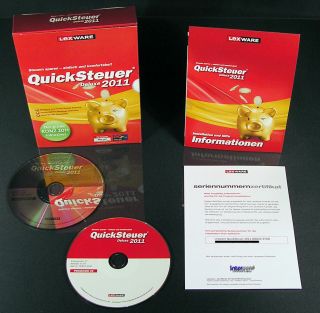 Lexware Quicksteuer Deluxe 2011 Vollversion 17 Box NEU