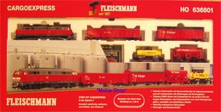 Fleischmann 636801 Startset BR 218 Cargo+4 Güterw#33713