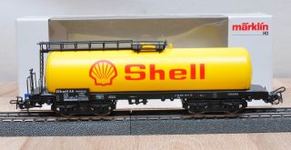 Märklin 4651 Kesselwagen Shell der DB 4 achsig / Unbespielt/ OVP