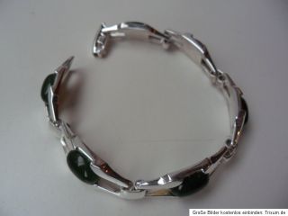 Armband 835 Silber FS grüne Steine Franz Scheuerle Schwäbisch Gmünd