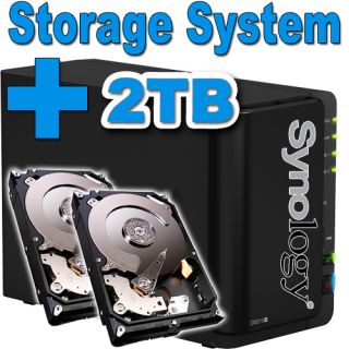 2TB Synology Disk Station DS213+ Netzwerkspeicher Gigabit NAS Filme