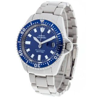 Detomaso Herren Armbanduhr XL DETOMASO SAN REMO Professional Blue