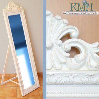 Standspiegel   weiss   Antik Design   (140 x 40 cm) / Spiegel 
