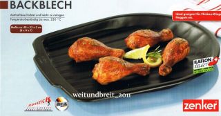 3531 Backblech Chicken Wings Nuggets 40x33x3cm Teflon 230°C
