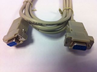 RS 232 Nullmodem Kabel 9 polig D Sub 1,8m Grundpreis 1,33€/m