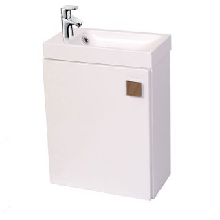 Waschbecken mit Hänge Unterschrank, weiß, 40x55x22 cm