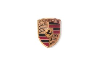 WAP013001   Porsche Wappen Aufkleber klein, Größe 45 x 37 mm, 911