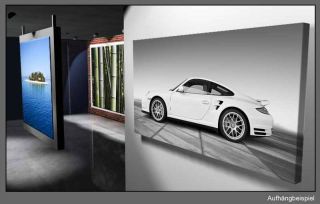 Leinwand Bild Porsche 911 S Schwarzweiß Silber Weiß Bilder Carrera