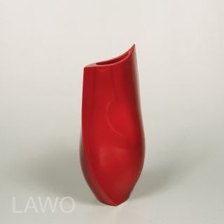 LAWO Lack Design Vase HANA bordeaux rot Modern Deko Blumenvase