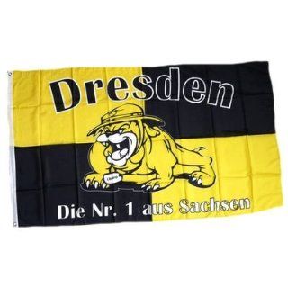 Dresden Bulldogge Fan NEU 90 x 150 cm Sport & Freizeit