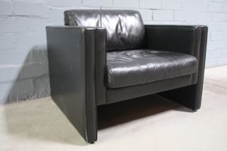 Original Walter Knoll Studio Line Leder Sofa Lounge Empfang Sessel zu