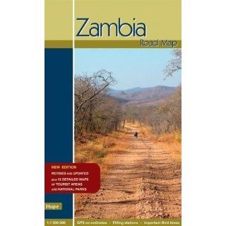 Zambia Road Map GPS taugliche Strassenkarte im Maßstab 1  1 500 000