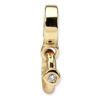 14 K Gelb Gold Reflexionen CZ Engagement Ring Baumeln Perlen