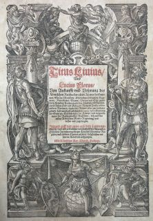 TITUS LIVIUS RÖMISCHE GESCHICHTE STRASSBURG RIHEL 1598