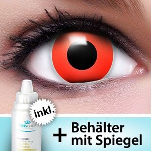 Crazy Farbige Kontaktlinsen Red Eyes im Premium Set