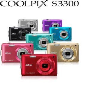 Nikon Coolpix S3300 Digitalkamera (16 Megapixel, 6 fach opt. Zoom, 6,7