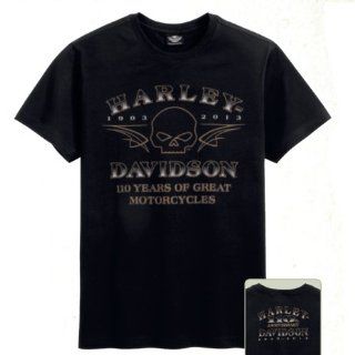 Harley Davidson T Shirt 110th Anniversary Skull 96625 13VM Herren