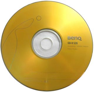 100 BenQ CD R 52x 700MB DataGuard GOLD Rohlinge