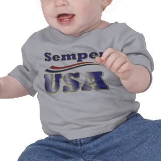 Semper USA Tee America Stripes T Shirts for Kids
