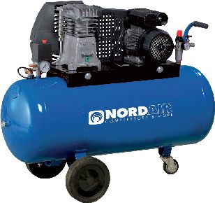 NORDAIR Kompressor 253 L/min 10 Bar 25 Liter Tank