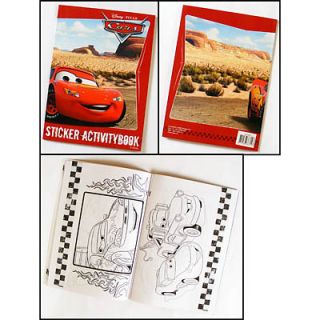 Sticker Activity Buch Disney   Cars Malbuch & Aufkleber Malvorlagen