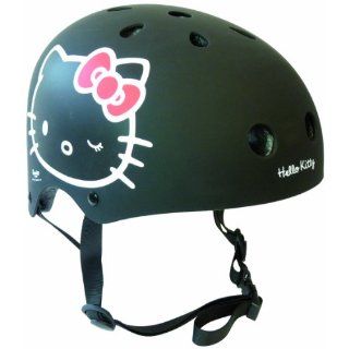 Darpeje OHKY176 Hello Kitty Helm, Größe S, schwarz 