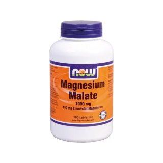 Magnesium Malaat (Mg Malat) 180 Tabletten NOW Lebensmittel