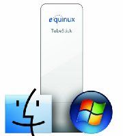 Equinux TubeStick mini DVB T Empfänger, TV Stick für DVB T, USB 2.0